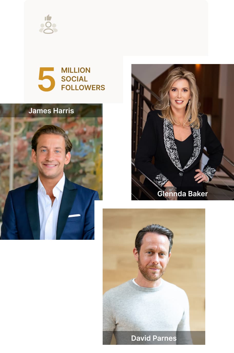 Elite real estate agents with 5 million social media followers